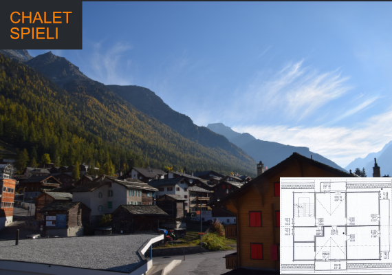 Fantastische Aussicht Richtung Grächen (Dorf)