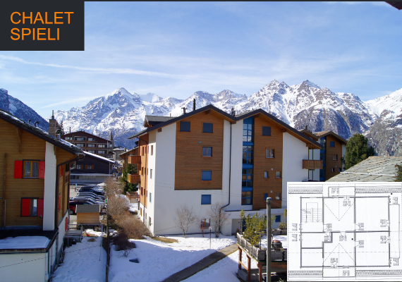 Das bezaubernde Bergpanaroma mit dem bekannten Weisshorn, welches zum greiffen nahe ist.
